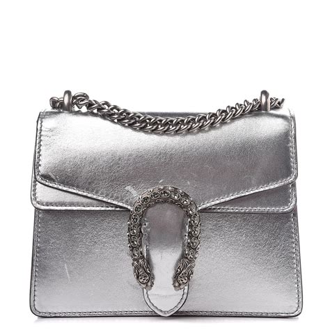 gucci bag metallic|gucci silver dionysus.